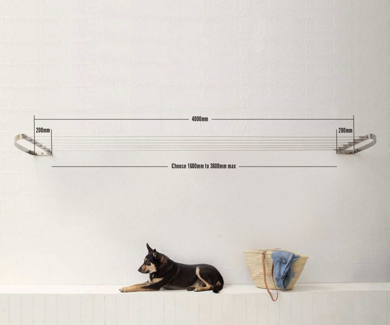 Adjustable Folding Clothesline for Posts & Fence Mounts